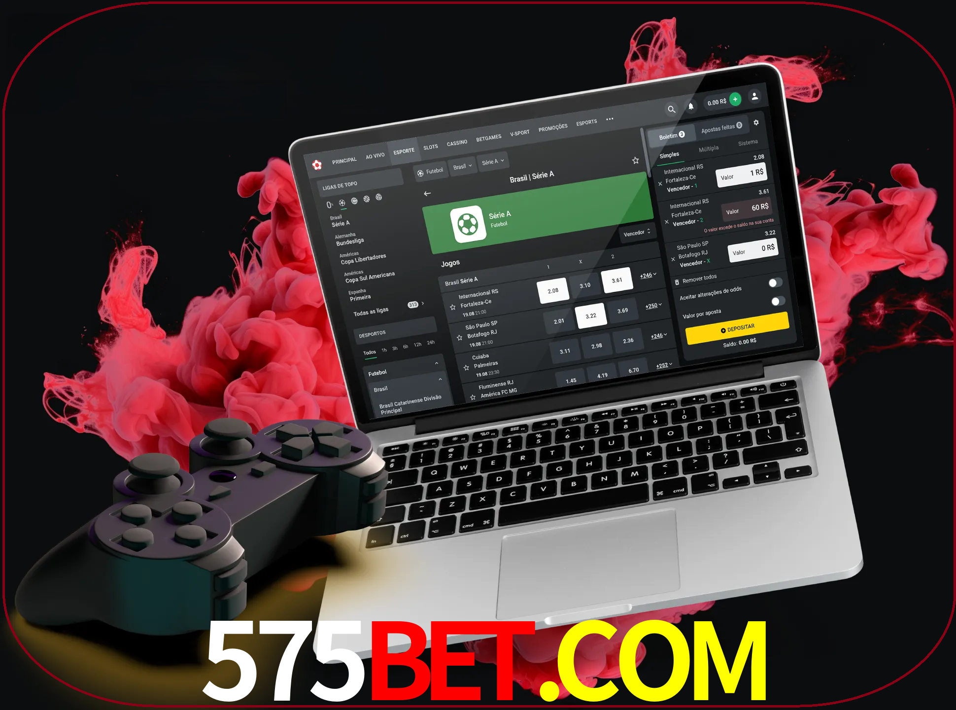 Visite a secção especial de jogos de vídeo em 575bet para descobrir em que jogos pode apostar e ganhar muito dinheiro.