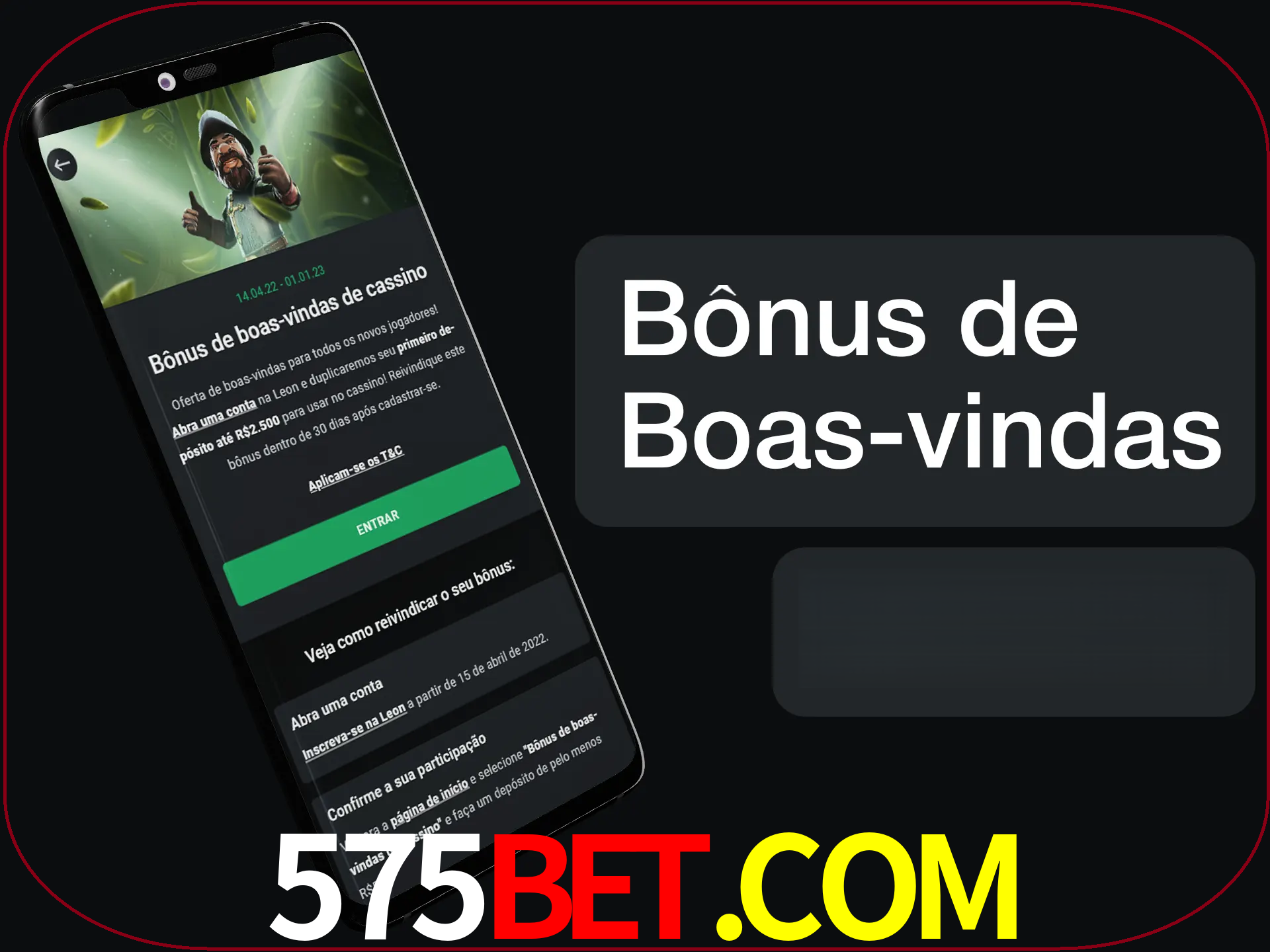 Não se esqueça de usar o bônus de boas-vindas.
